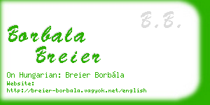 borbala breier business card